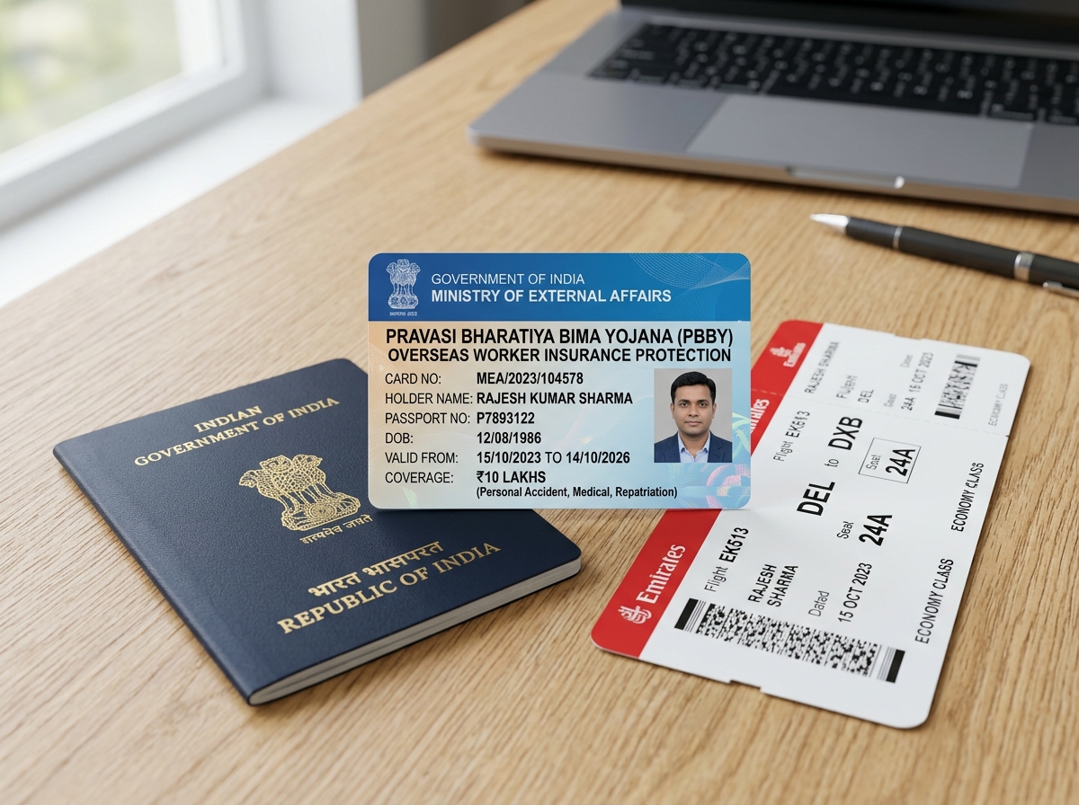 Pravasi Bharatiya Bima Yojana (PBBY) Worker Coverage